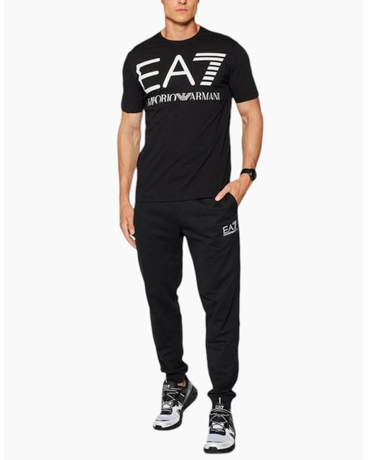 Armani Black Ea7 6Kpt23 T Shirt Emporio Summer Casual Cotton Top Tee for men