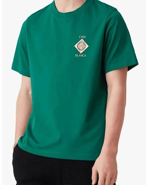 Casablanca Green Plafond Orne De Musique T-Shirt for men