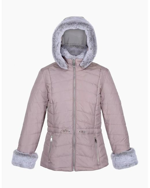 Regatta Purple Ladies Willabella Faux Fur Trim Jacket
