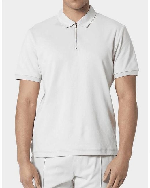 883 Police White Kitmat Nelmat Pleated Light Polo Shirt Set for men