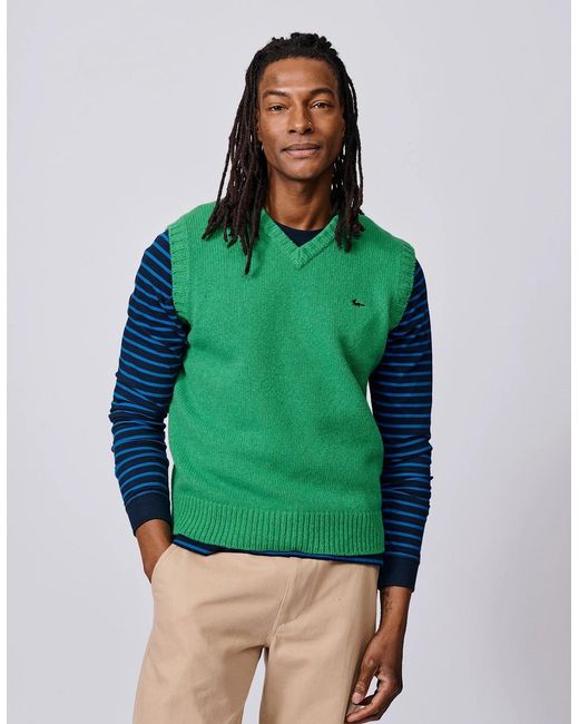 aubi Green Baldwin Merino Tank Top for men