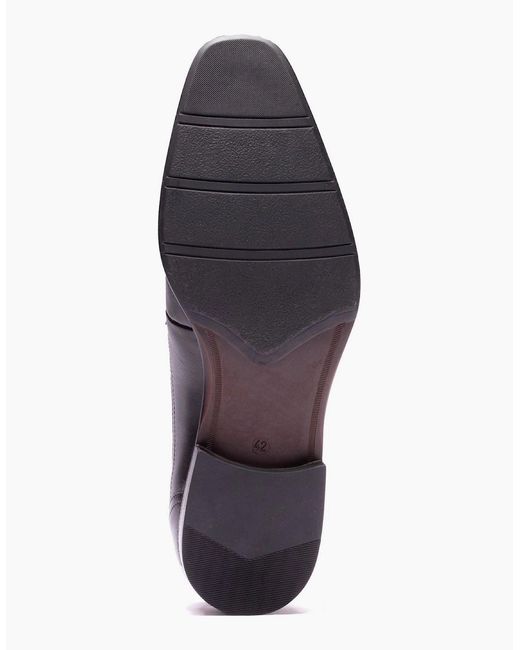 Base London Black London Vance Leather Derby Shoes for men