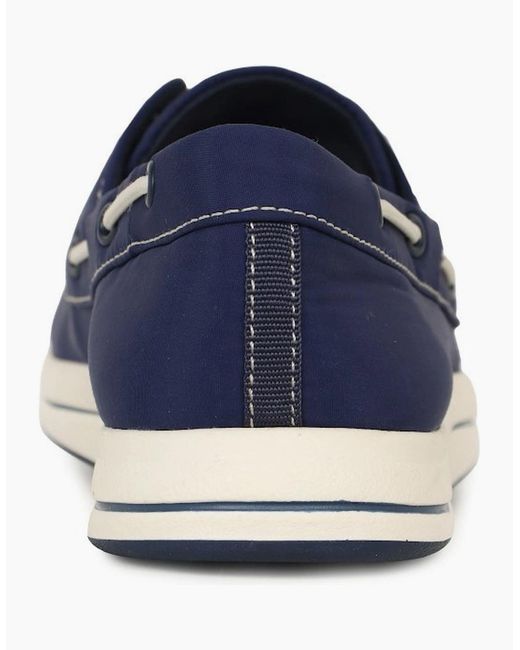 Clarks Blue Brinkley Edge Canvas Shoes