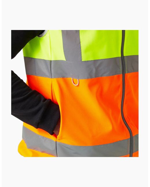 Regatta Yellow Professional Full Zip Hi-Vis Vest for men