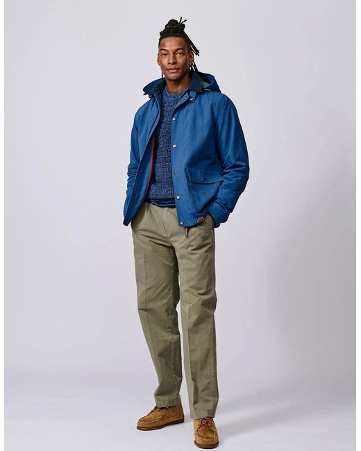 aubi Blue Eastwood Water Resistant Jacket for men