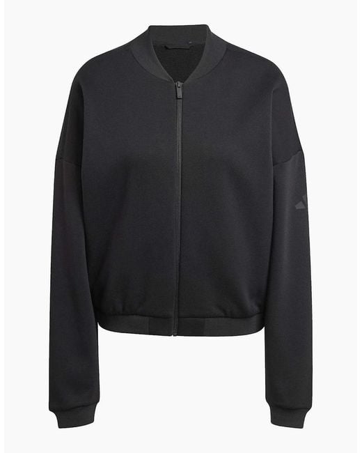 Adidas Black Midweight Bomber Jacket
