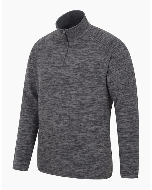 Mountain Warehouse Gray Snowdon Ii Fleece Top for men
