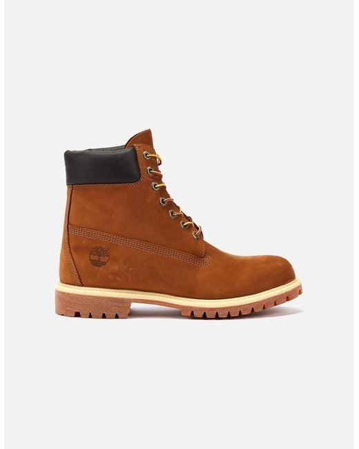 Timberland Brown 6 Inch Premium Dark Wheat Boots for men