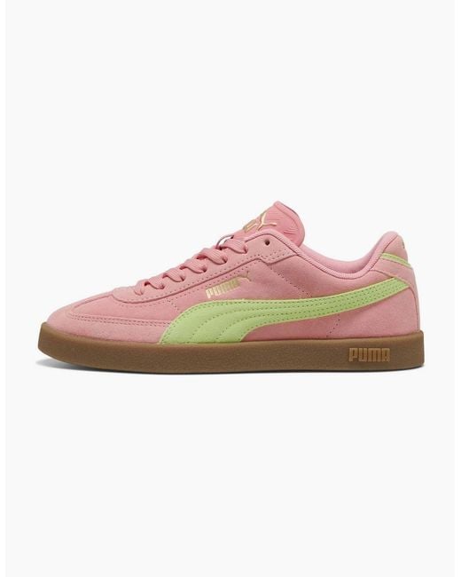 PUMA Pink Round Toe Low Top Flat Heel Sneakers