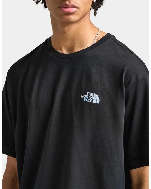 The North Face Black Graphic Relaxed Ss for men