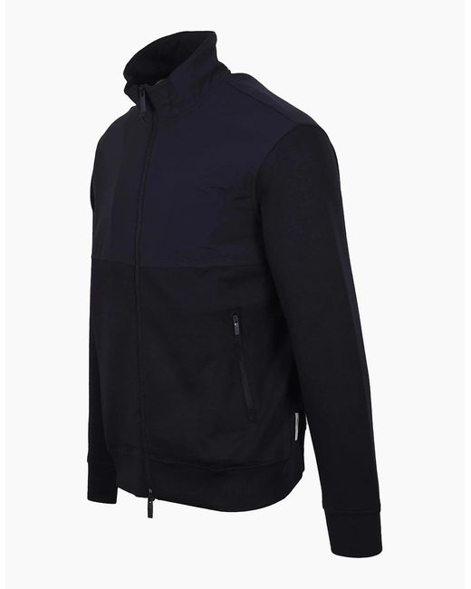 ARMANI EXCHANGE Blue Full Zip Sweatshirt Deep for men