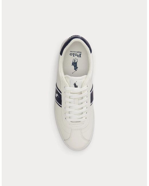Polo Ralph Lauren White Court Vlc Pp Court Trainers Deckwash for men