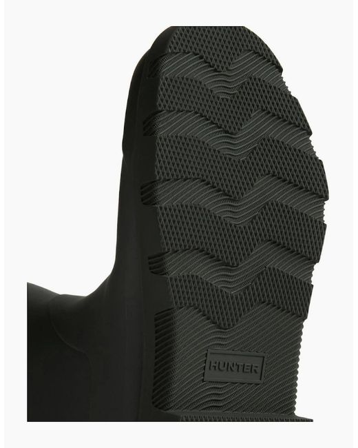 Hunter Black Downpour Tall Wellingtons