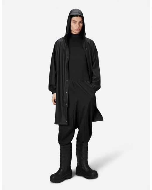 Rains Black Fishtail Parka