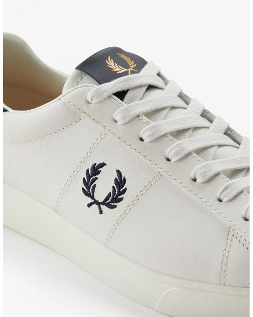 Fred Perry White Spencer Leather Trainers Nos for men