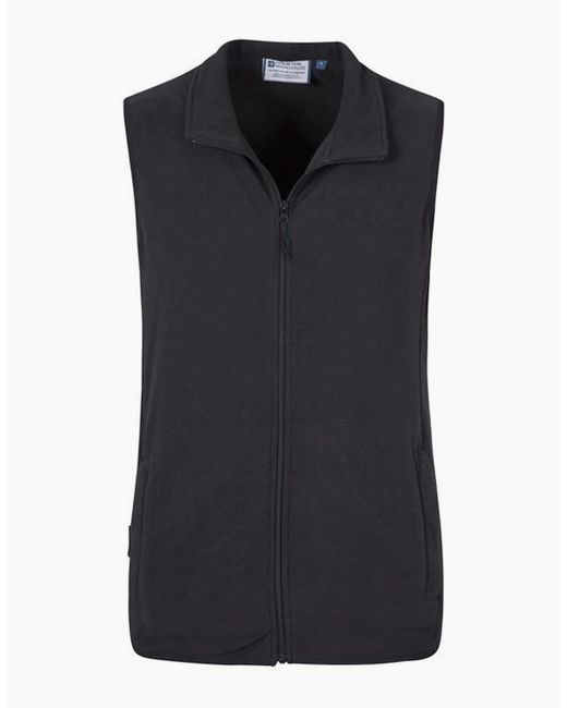 Mountain Warehouse Black Alder Microfleece Gilet for men