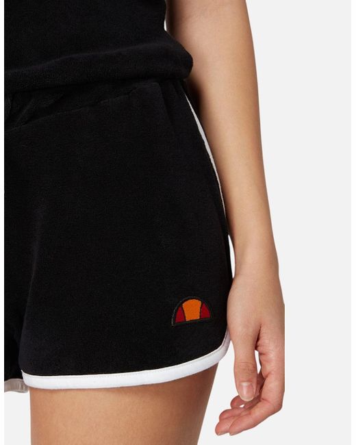 Ellesse Black Loron Playsuit Size 12 14 Summer Sports Jumpsuit Dungarees