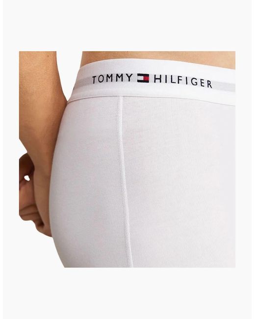 Tommy Hilfiger White 3-Pack Signature Cotton Boxer Trunks for men