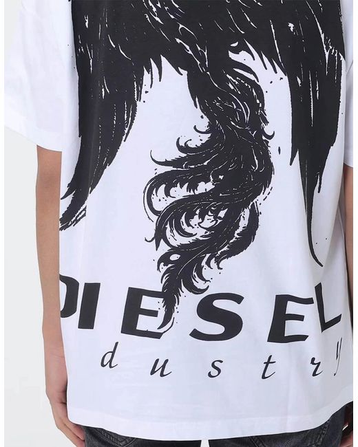 DIESEL White T-Boggy V3 T-Shirt for men