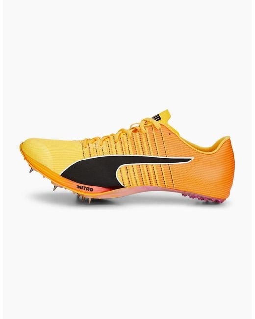 PUMA Yellow Evospeed Tokyo Nitro Running Spikes for men