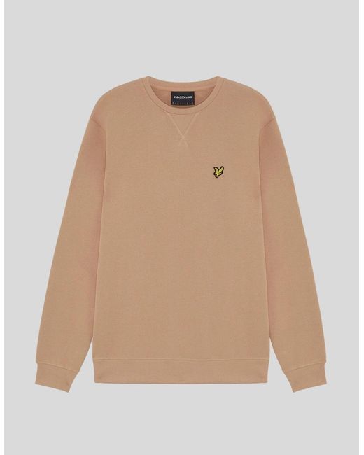 Lyle & Scott Natural Cotton Crew Neck Sweatshirt for men