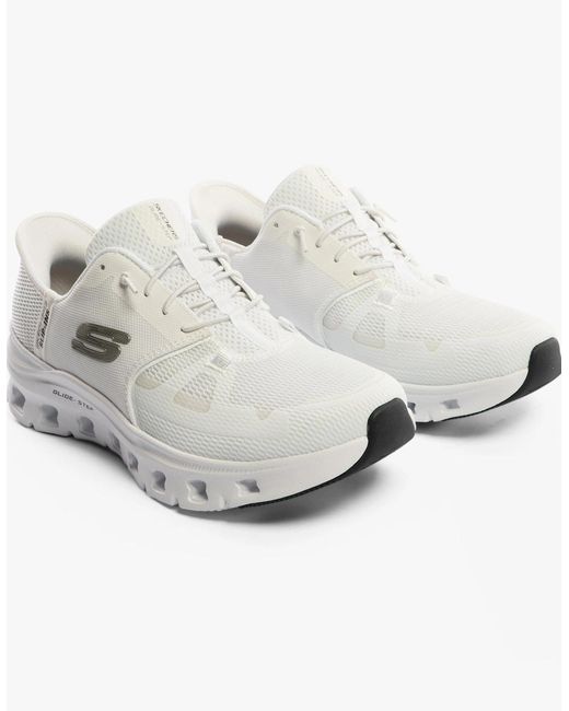 Skechers Metallic 150420/Wht Glide-Step Pro Trainers