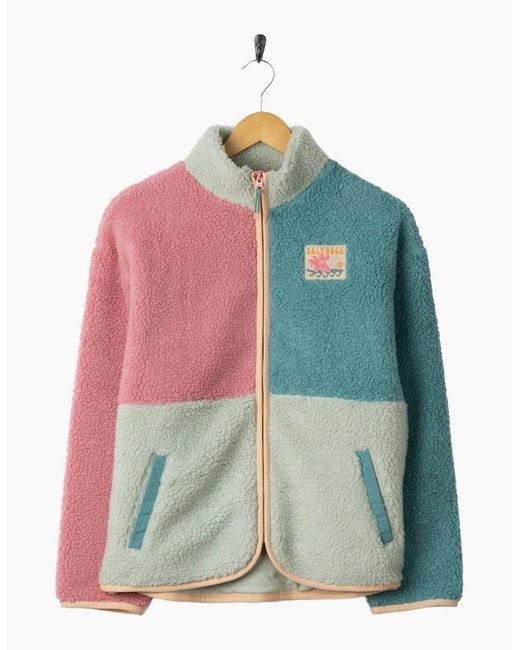 Saltrock Green Emery Wave Full Zip Fleece