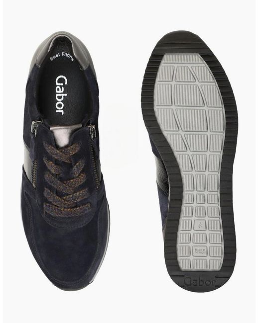 Gabor Blue Lulea Trainers