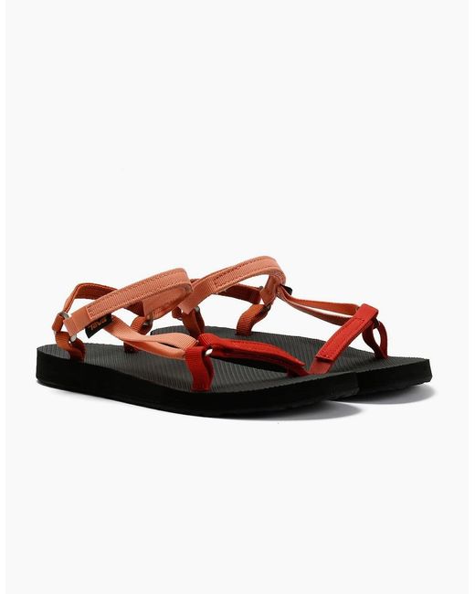 Teva Red Original Universal Slim Multi Sandals