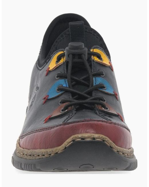 Rieker Black Herbie Pull On Shoes
