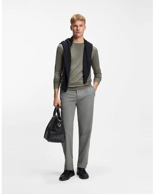 Boss Gray Tacks Long Sleeve Top for men