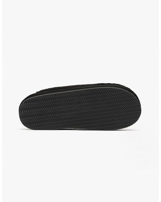 Polo Ralph Lauren Black Kayleigh Scuff Ii Bear Mule Slippers