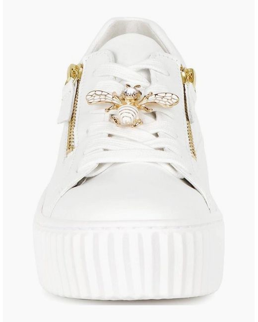Gabor White Dotcom Trainers
