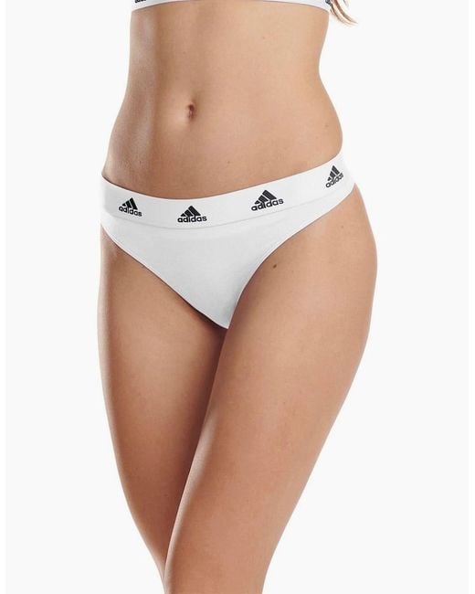 Adidas Black 3 Pack Thong
