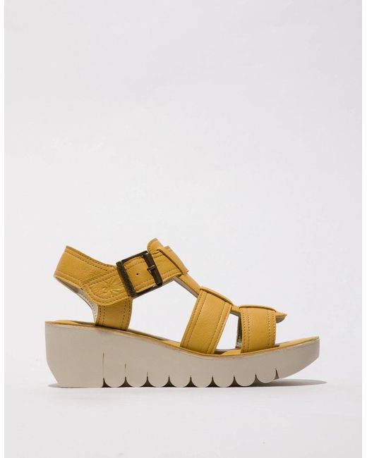 Fly London Metallic Yudd236Fly Sandals Bumblebee