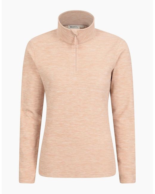 Mountain Warehouse Natural Ladies Snowdon Melange Fleece Top