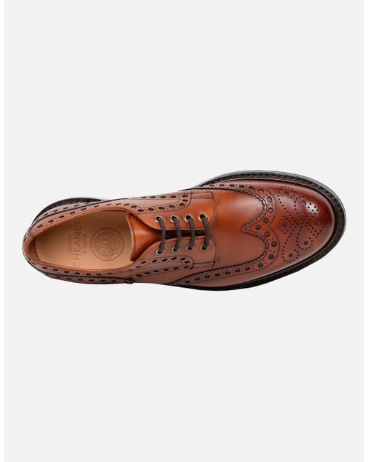Cheaney Brown Avon R Derby Brogues for men