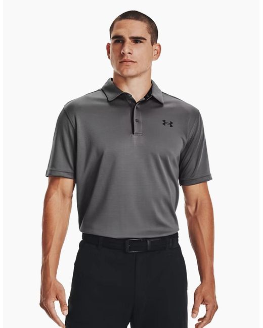Under Armour Gray Tech Polo Shirt for men