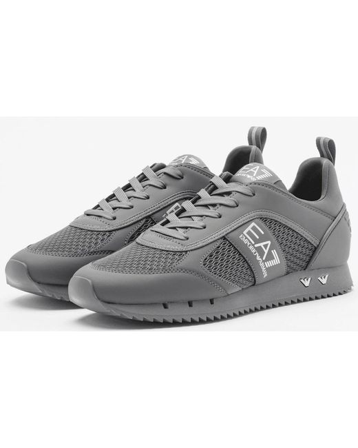EA7 Gray Sneaker Trainer for men