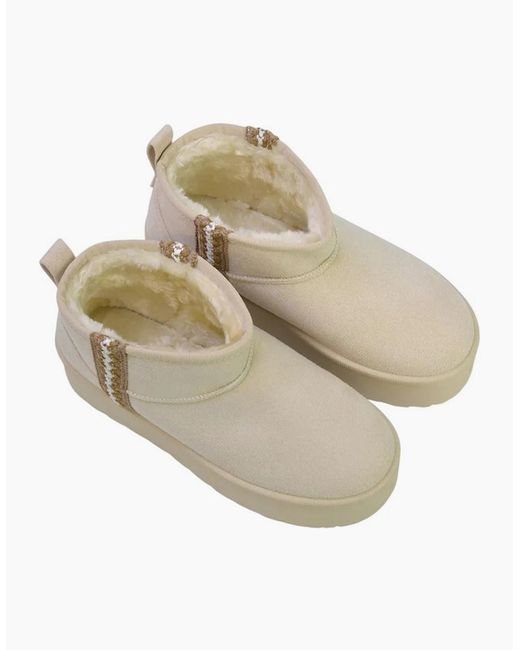 XY London Natural Ladies Thea Aztec Ankle Boots