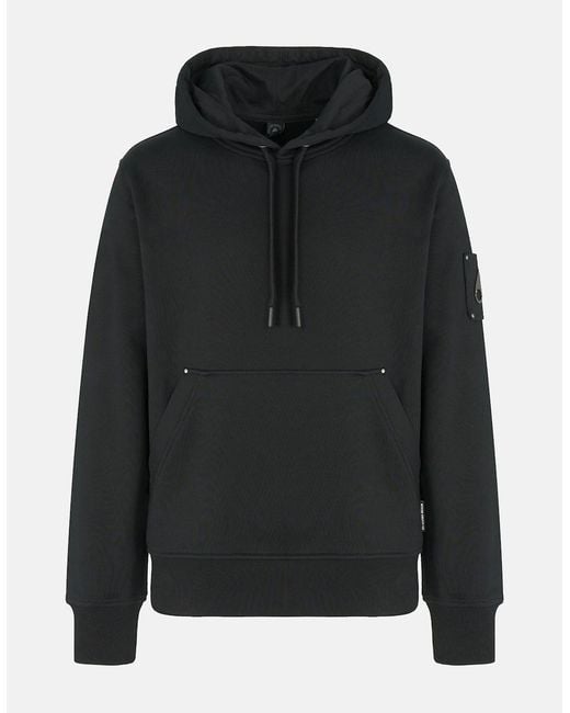 Moose Knuckles Black Hartsfield Hooded Top for men