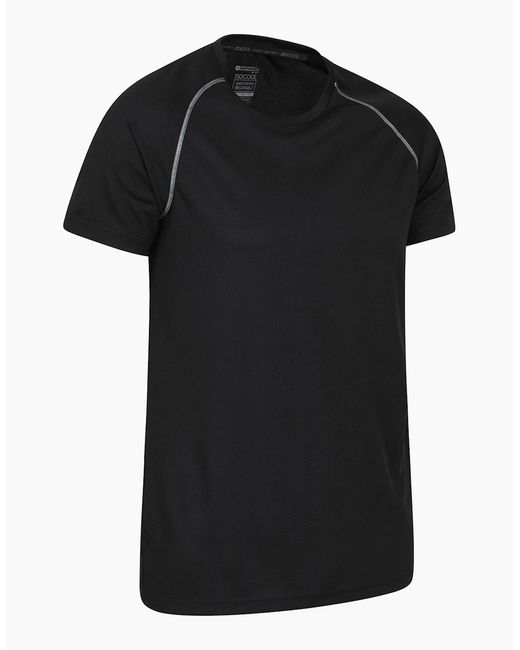 Mountain Warehouse Black Endurance Breathable T-Shirt for men