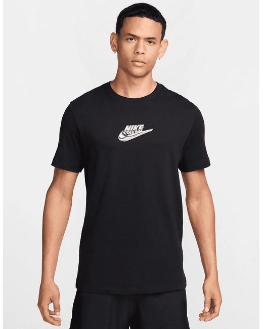 Nike Black Chrome Futura T-Shirt for men