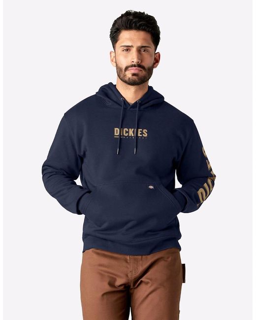 Dickies Blue Graphic Pullover Fleece for men