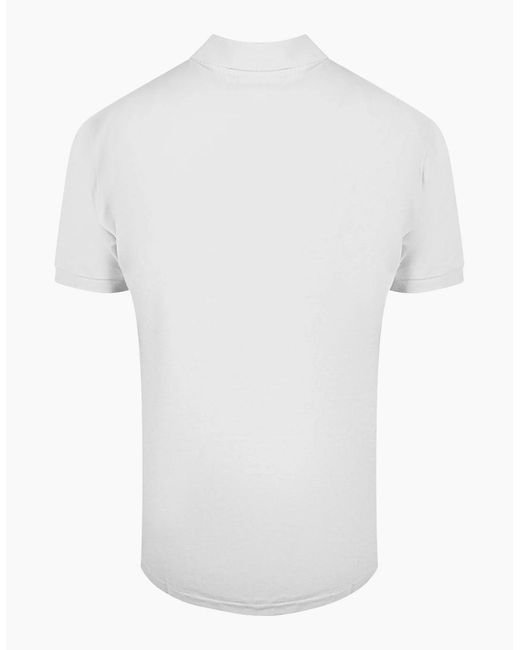 Roberto Cavalli White Cavalli Class Bold Logo Polo Shirt for men