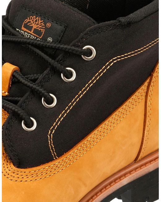 Timberland Yellow Mid Lace Chukka Workwear Ii Wheat Boots for men