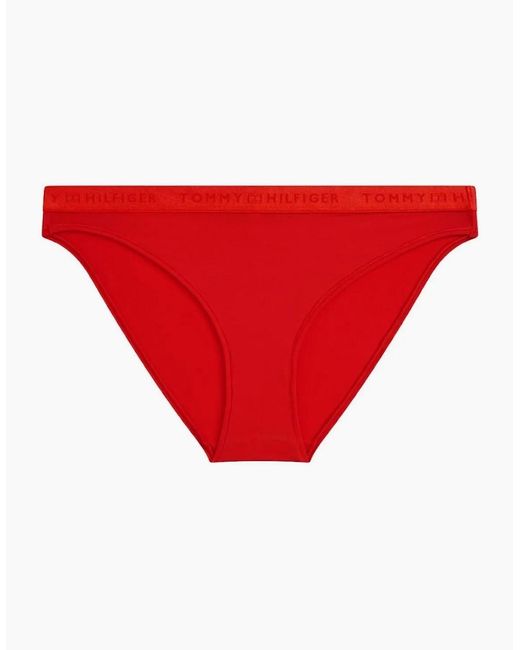 Tommy Hilfiger Red Repeat Logo Bikini Brief, Fireworks