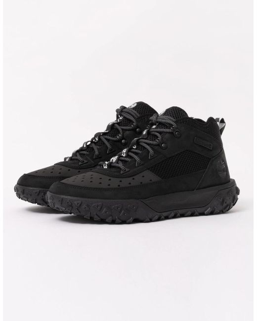 Timberland Black Greenstride Motion 6 Mid Hiking Boots for men