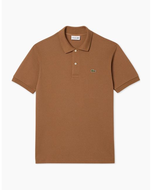 Lacoste Brown L1212 Classic Polo T-Shirt for men