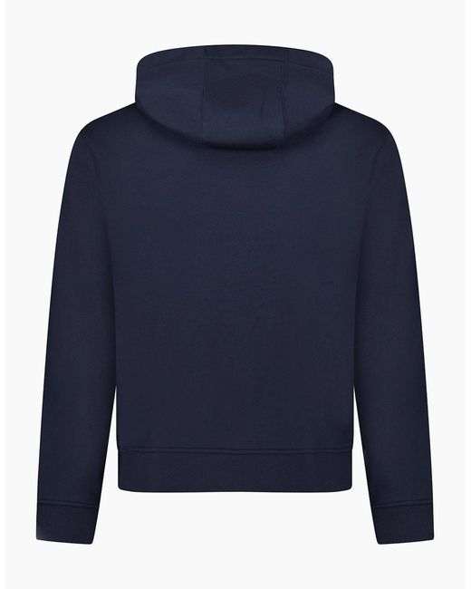 Burberry Blue 'Keira' Logo Hoodie Zip Sweatshirt